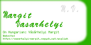 margit vasarhelyi business card